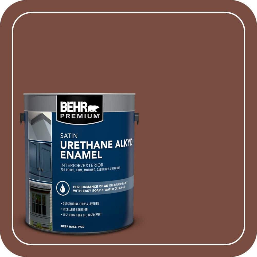 BEHR PREMIUM 1 gal. #PPU2-19 Royal Liqueur Urethane Alkyd Satin Enamel Interior/Exterior Paint