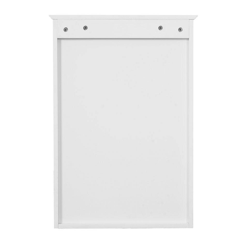 Tahanbath Classic 7.32 in. W x 20 in. D x 28.74 in. H Bathroom Storage Wall Cabinet in White with Mirror (3)