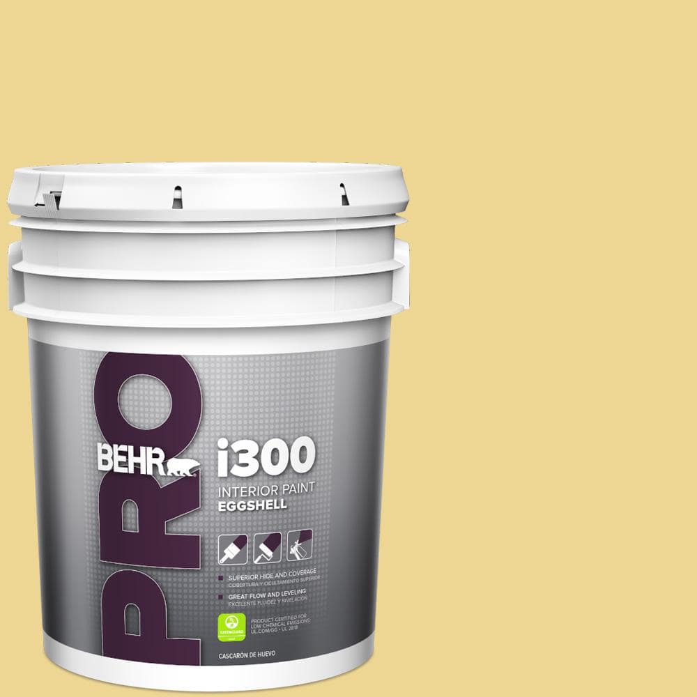 BEHR PRO 5 gal. #370D-4 Mustard Seed Eggshell Interior Paint