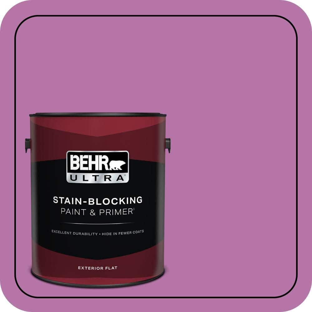 BEHR ULTRA 1 gal. #P110-5A Eccentric Magenta Flat Exterior Paint & Primer