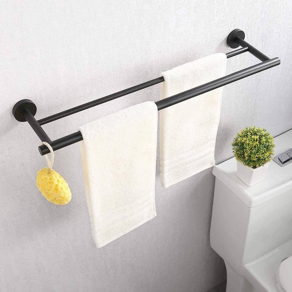ACEHOOM Wall Mount Double Towel Bar Stainless Steel (3)