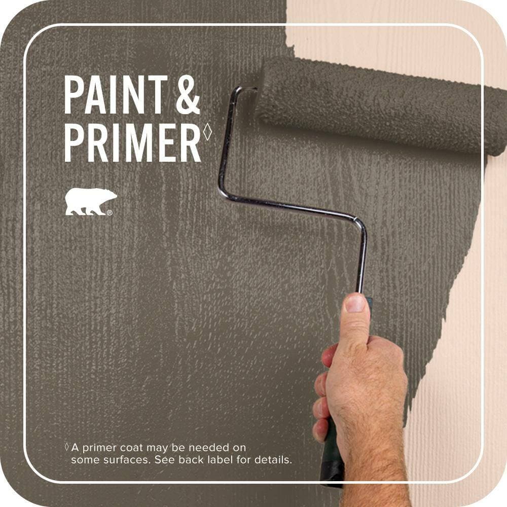 BEHR PREMIUM PLUS 1 gal. #N320-7 Primitive Satin Enamel Exterior Paint & Primer (3)