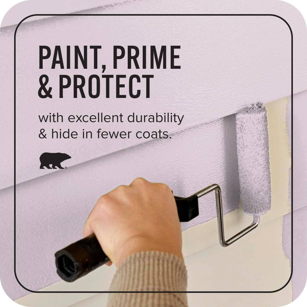 BEHR ULTRA 1 qt. #680E-3 Rosy Lavender Satin Enamel Exterior Paint & Primer (3)