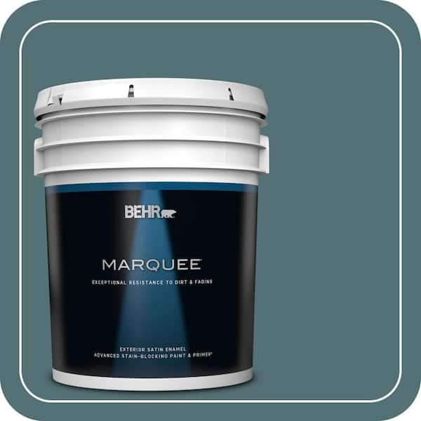 BEHR PREMIUM PLUS Home Decorators Collection #HDC-CL-22 Sophisticated Teal Flat Interior/Exterior Paint & Primer Color Sample (3)