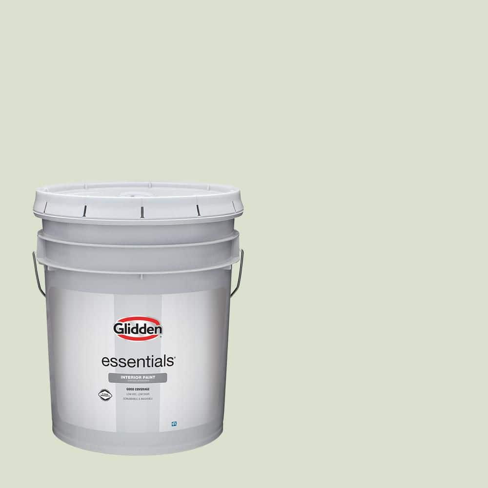 Glidden Essentials 5 gal. PPG1121-2 Lime Spritz Flat Interior Paint