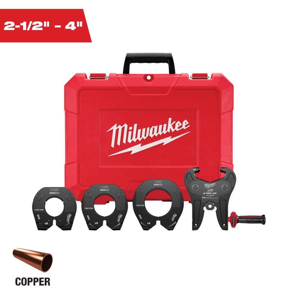 Milwaukee 2-1/2 in. - 4 in. NIBCO CTS Copper Press Ring Kit for M18 FORCE LOGIC Long Throw Press Tools (1)