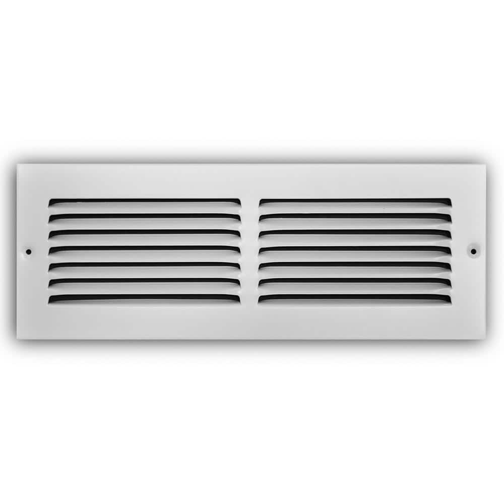 Everbilt 14 in. 6 in. Steel Return Air Grille White