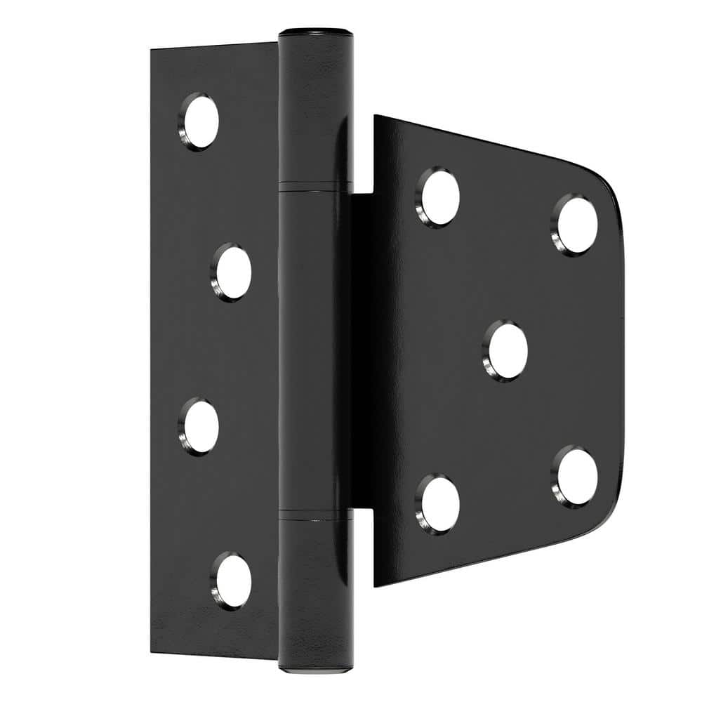 Hillman 3-1/2 in. Heavy Duty T-Hinge in Black for 2 x 4 or 4 x 4 Post Applications (5-Pack) (3)