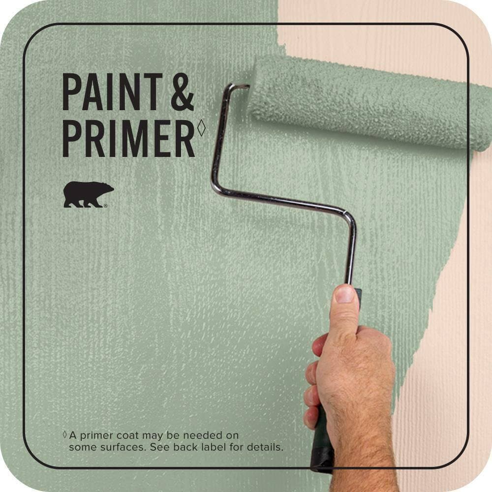 BEHR PREMIUM PLUS 1 qt. #T17-07 Balanced Satin Enamel Exterior Paint & Primer (3)