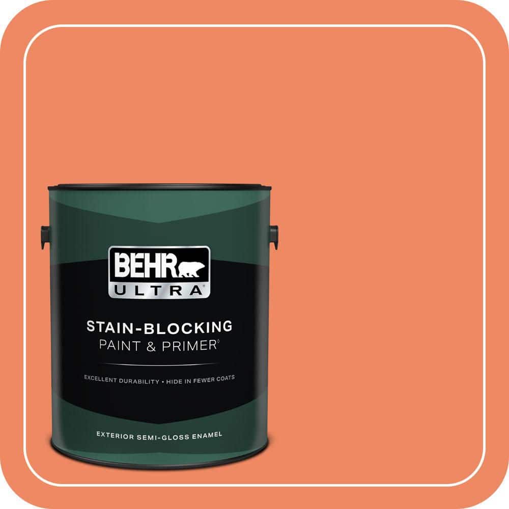 BEHR ULTRA 1 gal. #P190-5 Orioles Semi-Gloss Enamel Exterior Paint & Primer