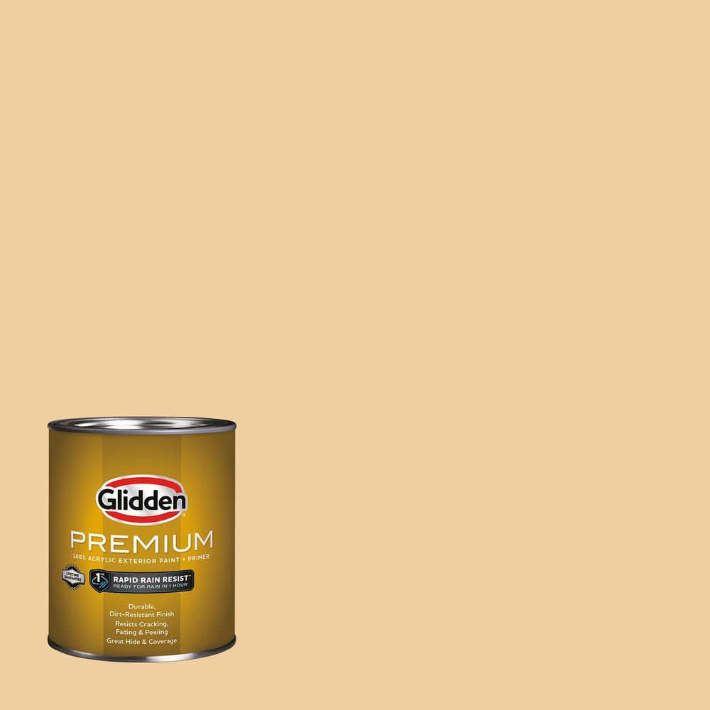 Glidden Premium 1 qt. Toffee Crunch Semi-Gloss Exterior Latex Paint (1)