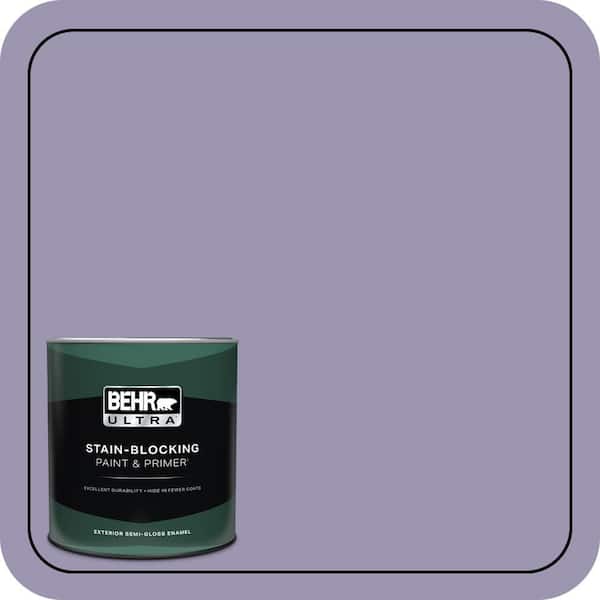 BEHR ULTRA 1 qt. #S570-4 Night Music Semi-Gloss Enamel Exterior Paint & Primer (2)