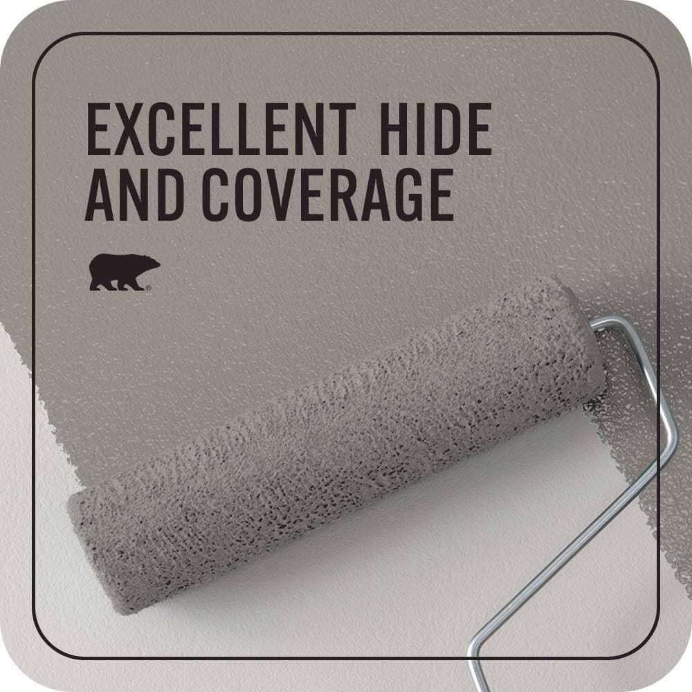 BEHR PREMIUM PLUS #PPU18-16 Elephant Skin Flat EcoMix Plant-Based & Primer (2)