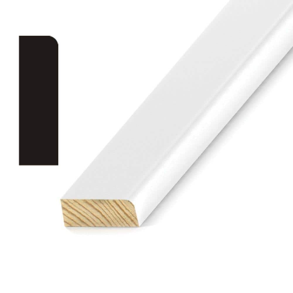 Kelleher Round Edge 3/8 in. x 1-1/4 in. x 7 ft. Primed Pine Stop Moulding (1)