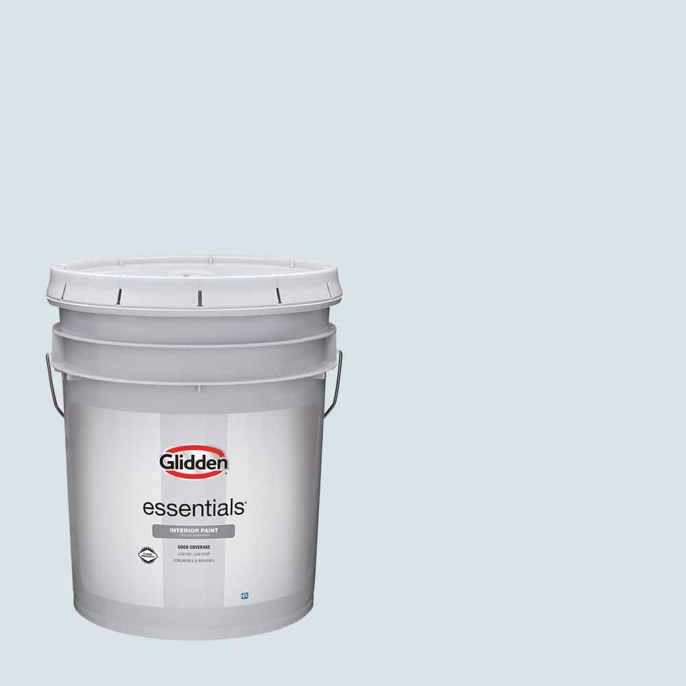 Glidden Essentials 5 gal. PPG1158-1 Baby's Breath Semi-Gloss Interior Paint