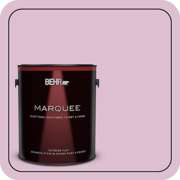 BEHR MARQUEE 1 gal. #690C-3 Delicate Bloom Flat Exterior Paint & Primer (2)
