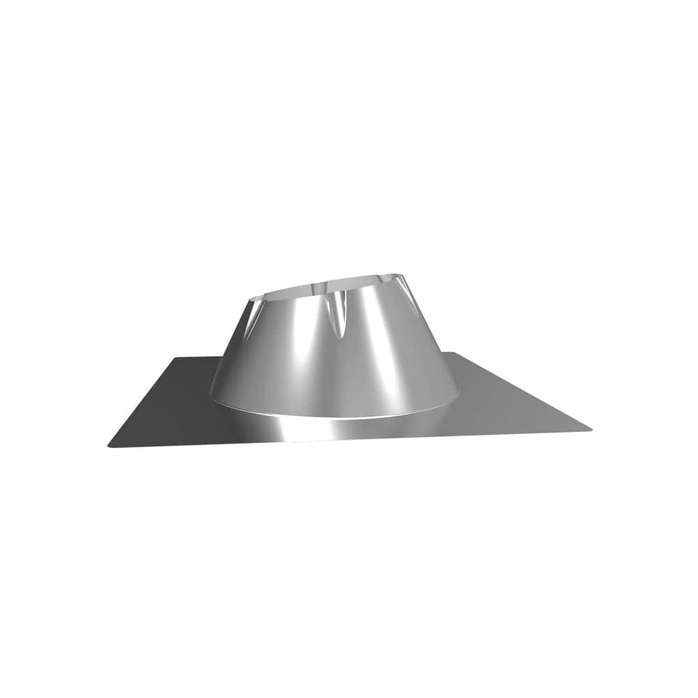 DuraVent DuraPlus All-Fuel Chimney 6in. Diameter Roof Flashing, 0/12-6/12