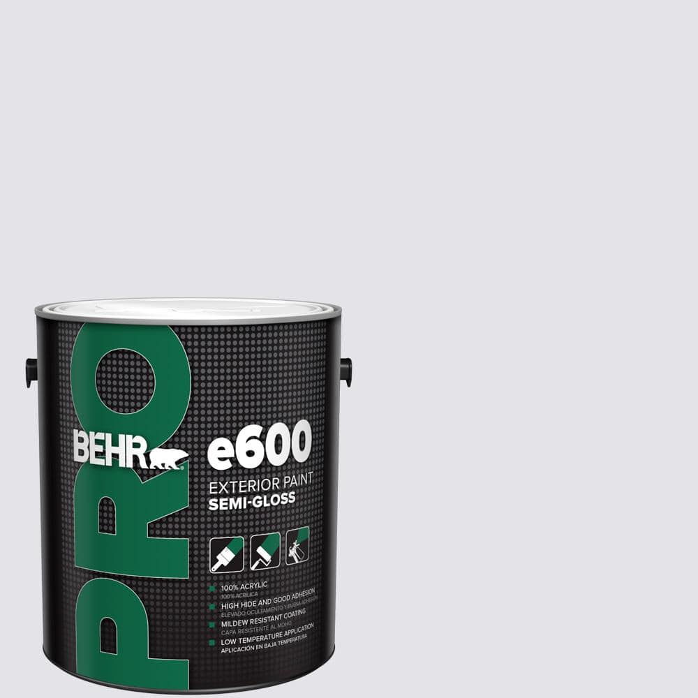 BEHR PRO 1 gal. #PPU16-06 Lilac Mist Semi-Gloss Exterior Paint