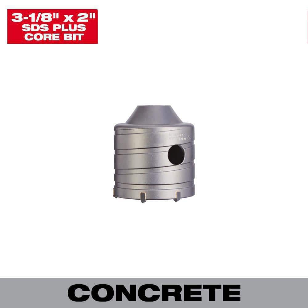 Milwaukee 3-1/8 in. Carbide SDS-PLUS Masonry Core Bit