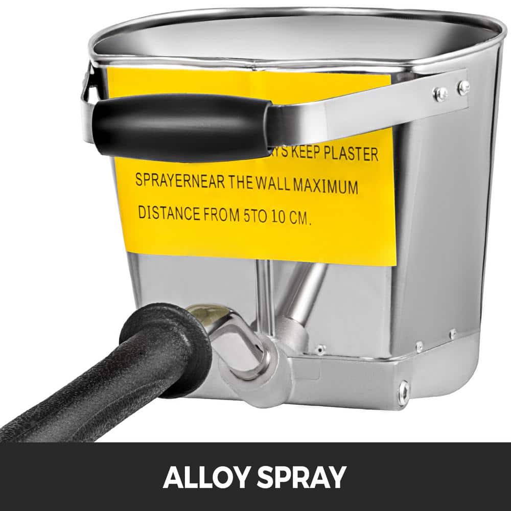 VEVOR 4 Jet 3HP Stucco Sprayer 1.8 gal. Texture Sprayer Flow Control Cement Gun Hopper Wall Paint Spray Gun with 4-Nozzles (2)
