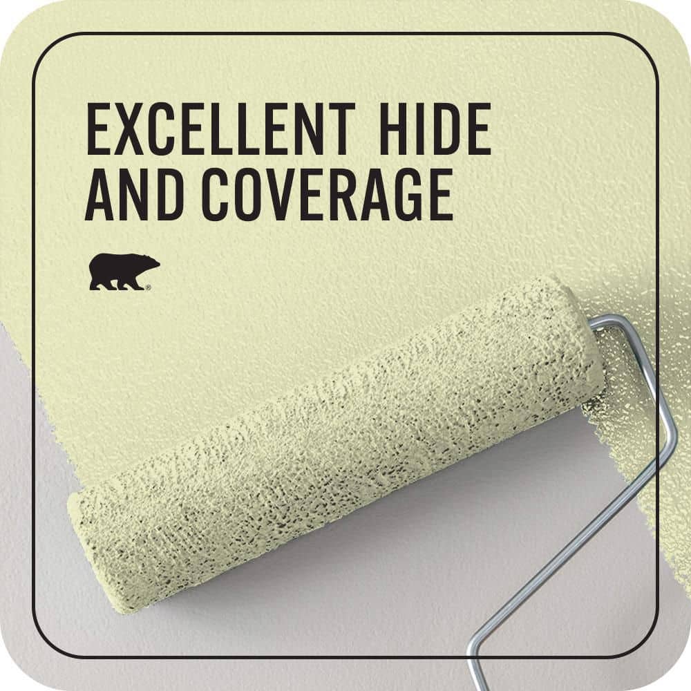 BEHR PREMIUM PLUS 1 qt. #410C-2 Feldspar Flat EcoMix Plant-Based Interior Paint & Primer (2)