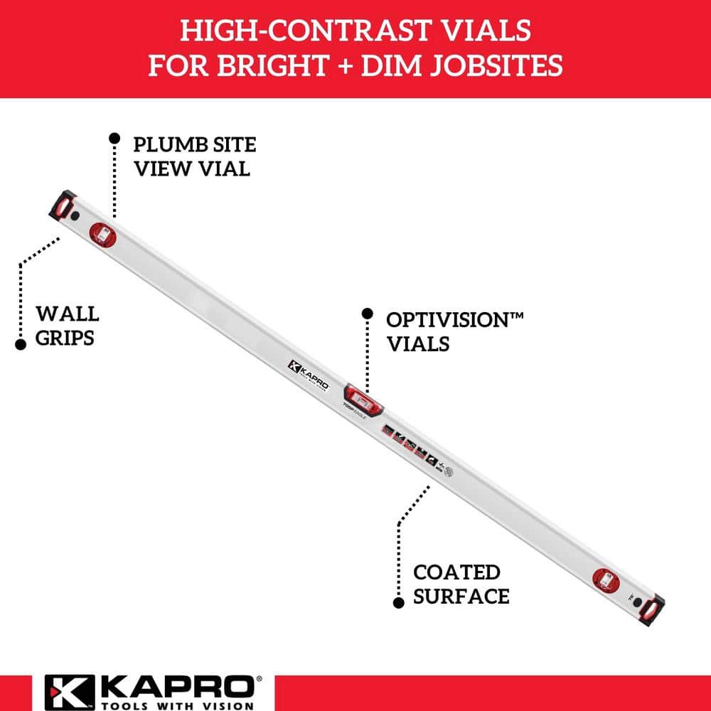 Kapro 705 Eagle 72 in. OPTIVISION Box Level (2)