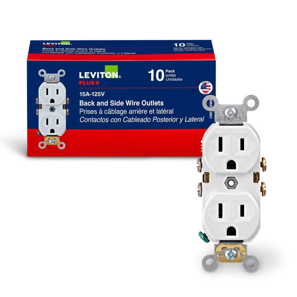 Leviton 125 V Commercial Grade Duplex Outlet/Receptacle, CBR