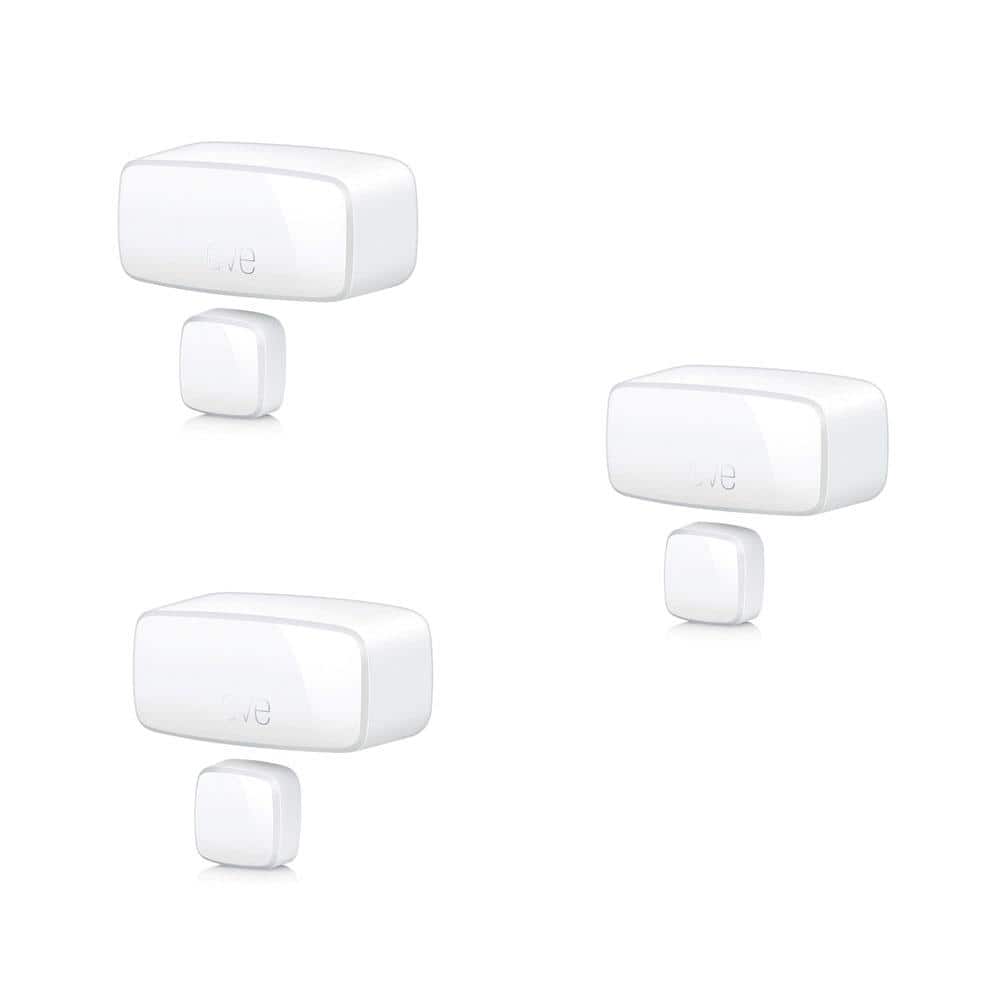 eve Door & Window (Matter) - Smart Contact Sensor, works with Apple Home/SmartThings/Alexa/Google Home 3-Pack (White)