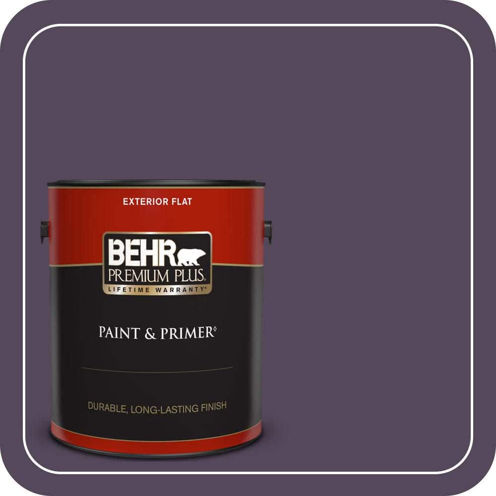 BEHR PREMIUM PLUS 1 gal. #PPU17-01 Mata Hari Flat Exterior Paint & Primer