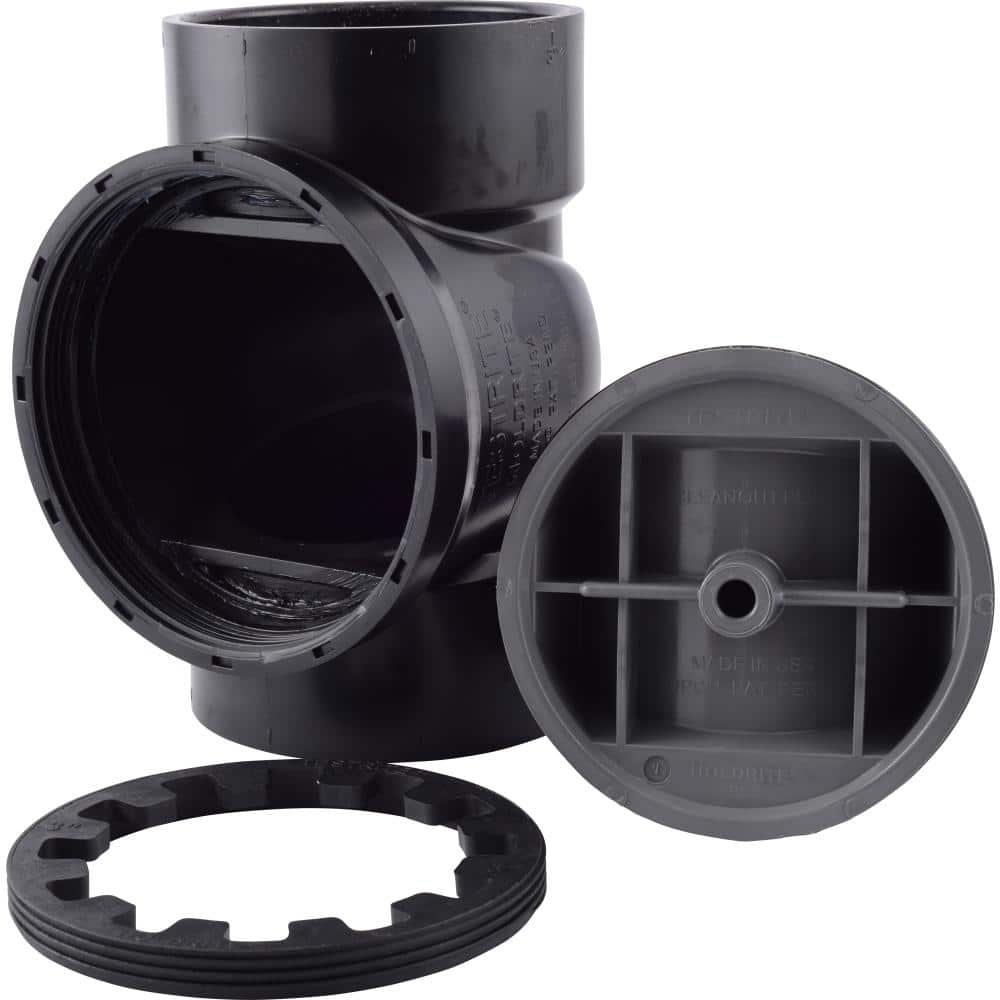 HOLDRITE TestRite 3 in. ABS Test/Cleanout Tee with Plug (3)