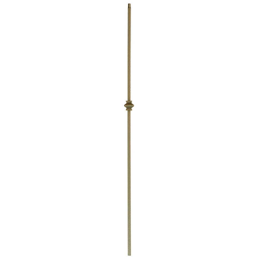 Unbranded 44 in. x 1/2 in. Antique Bronze Single Knuckle Hollow Iron Baluster