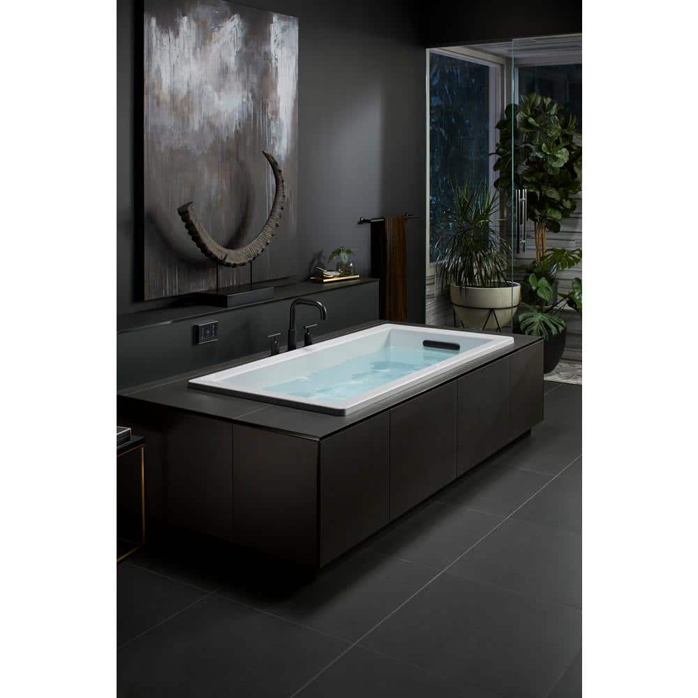 KOHLER ClearFlo Slotted Overflow Bath Drain, Matte Black (2)
