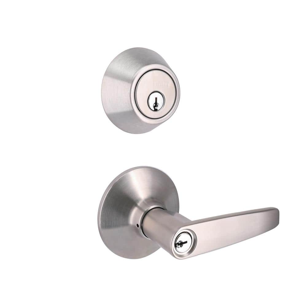 Defiant Olympic Stainless Steel Handle Combo Door Knob Set