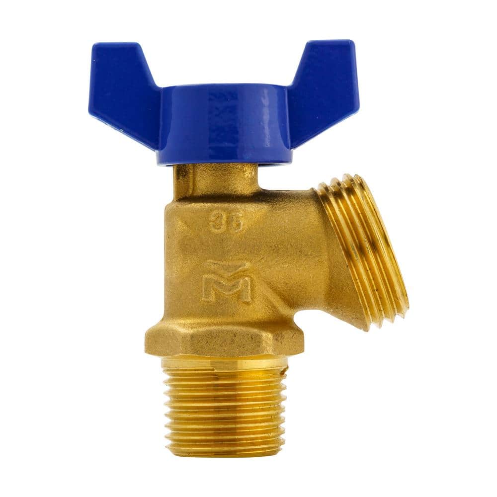 Everbilt 1/2 in. x 3/4 in. MPT x MHT Brass Quarter-Turn Male Boiler Drain Valve (4)