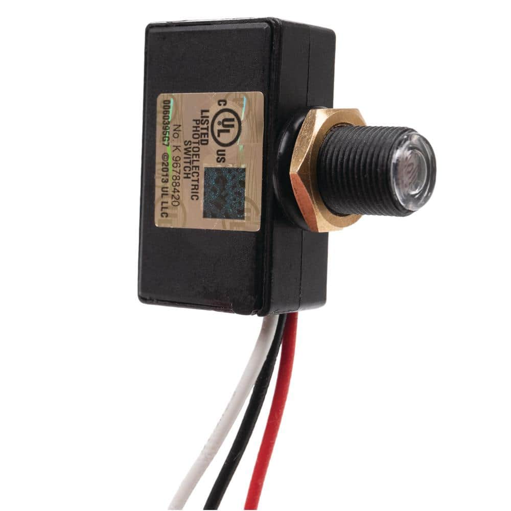 Intermatic 500-Watt 120-Volt Dusk to Dawn Light Control Mini Button Photocontrol, Black (2)