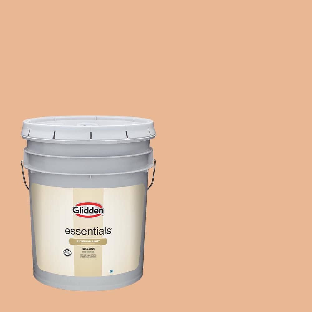 Glidden Essentials 5 gal. Gentle Doe PPG1201-4 Flat Exterior Paint
