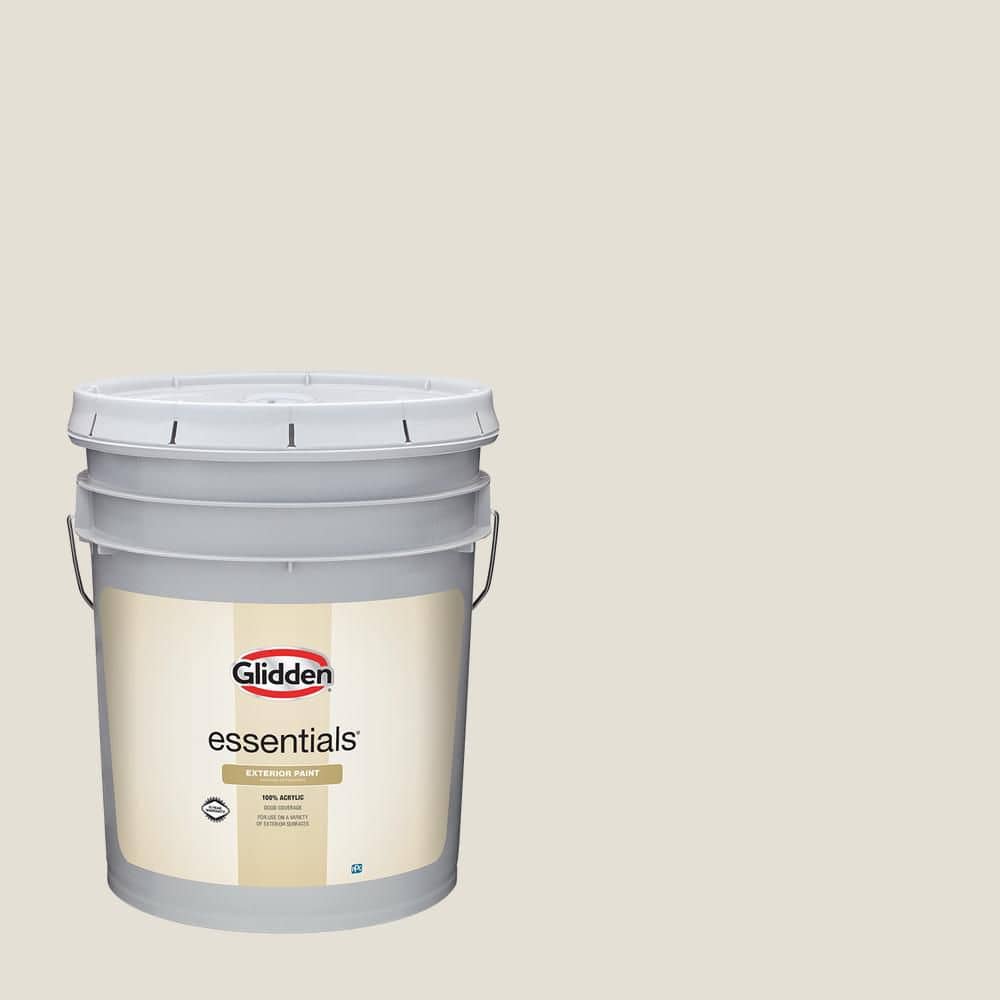 Glidden Essentials 5 gal. PPG1022-1 Hourglass Satin Exterior Paint