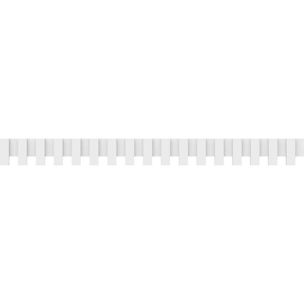 Ekena Millwork 1 in. x 90-5/8 in. x 8 in. Architectural Grade PVC Sanford Dentil Block Trim Moulding (3)