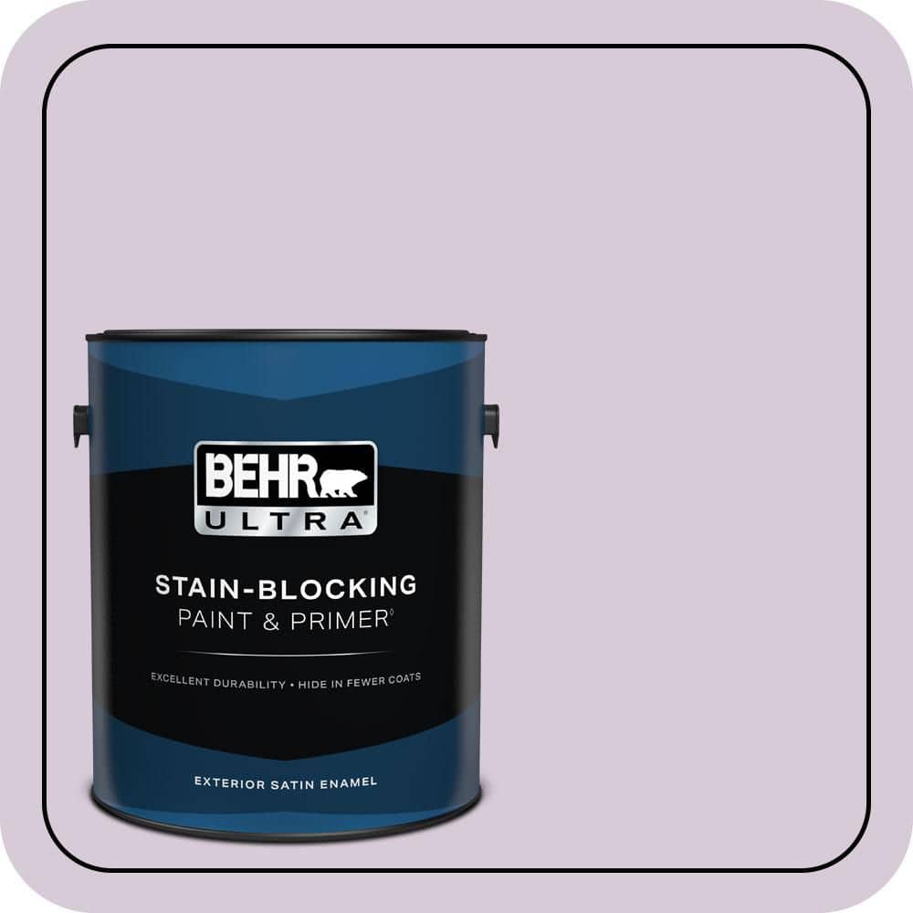 BEHR ULTRA 1 gal. #670C-3 Purple Cream Satin Enamel Exterior Paint & Primer