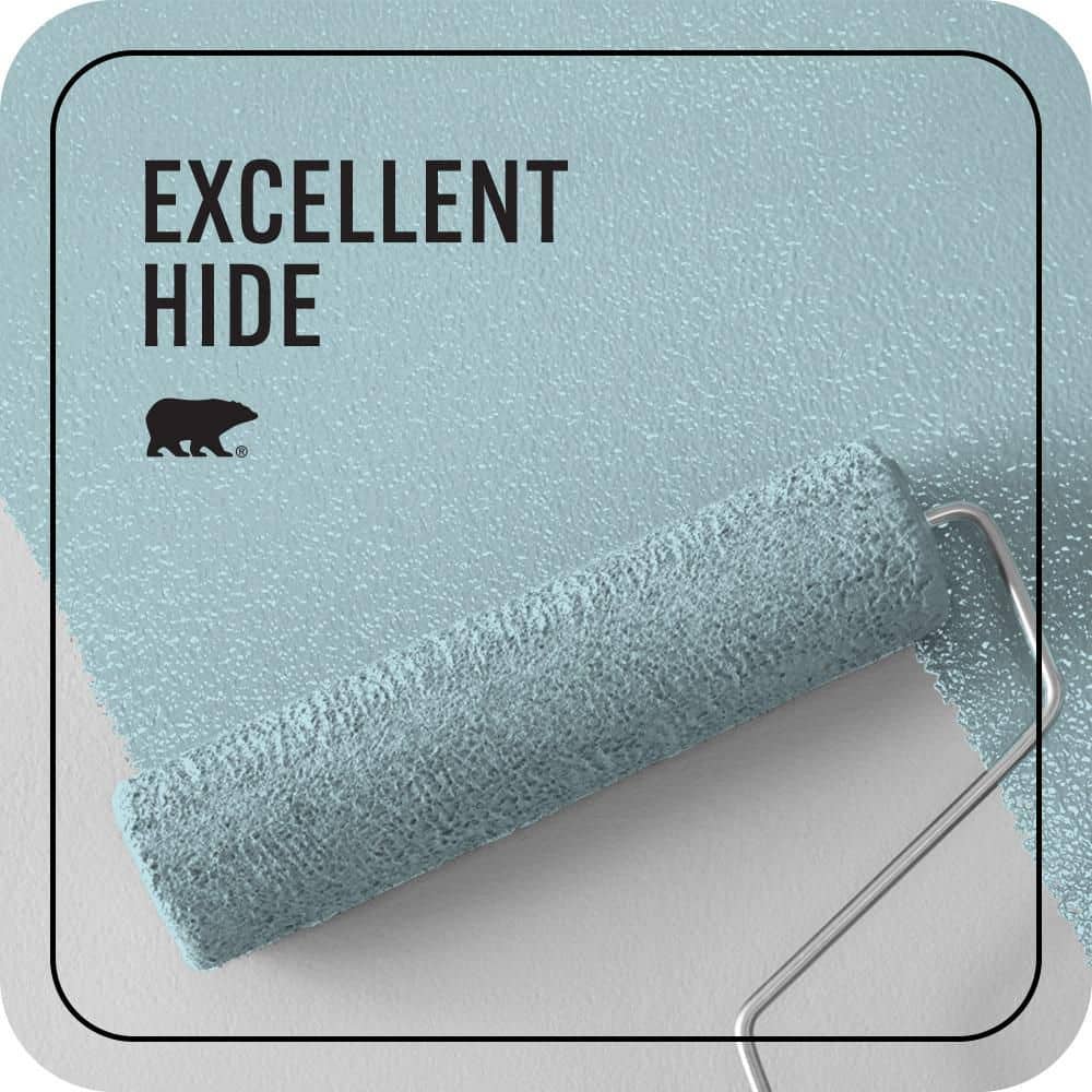BEHR PREMIUM PLUS 5 gal. #M470-2 Basin Blue Ceiling Flat Interior Paint & Primer (3)