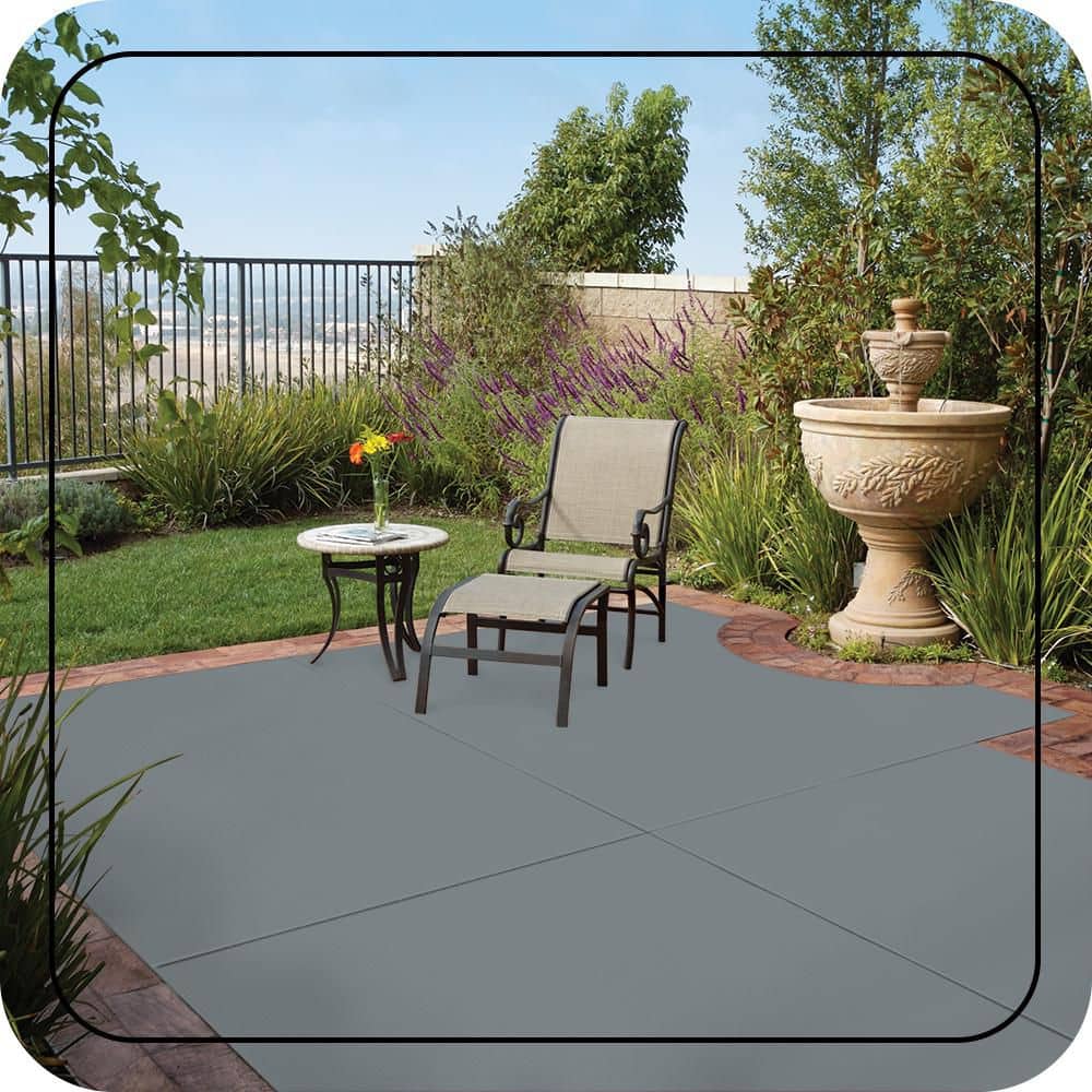 BEHR PREMIUM 1 gal. #PFC-57 Silver Spur Solid Color Flat Interior/Exterior Concrete Stain (3)