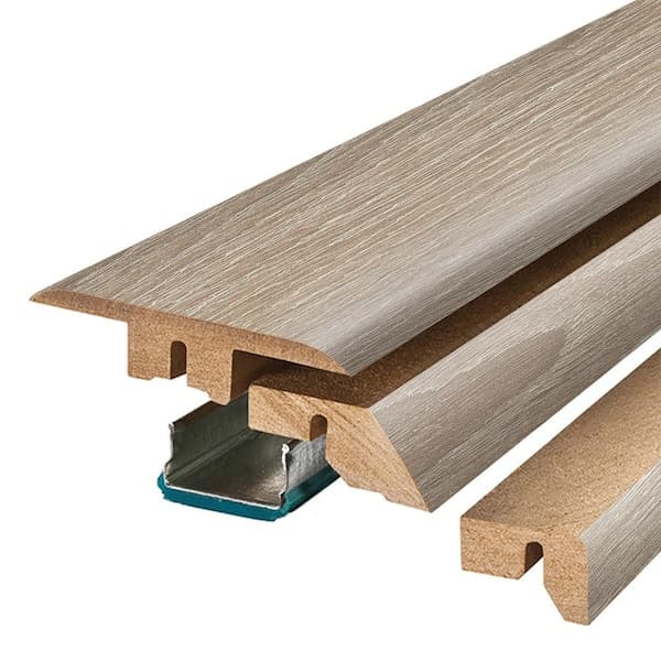 PERFORMANCE ACCESSORIES Desmond 0.75 in. T x 2.37 in. W x 78.7 in. L Textured Wood Look Laminate Moulding/Trim 4 in 1 Molding