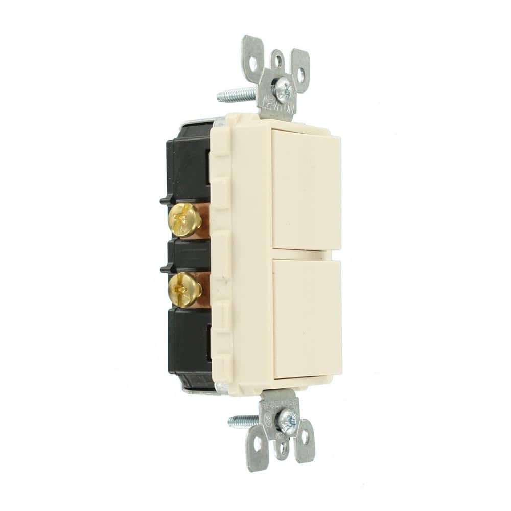 Leviton Decora Single-Pole Dual Switch, 5634-TS (2)