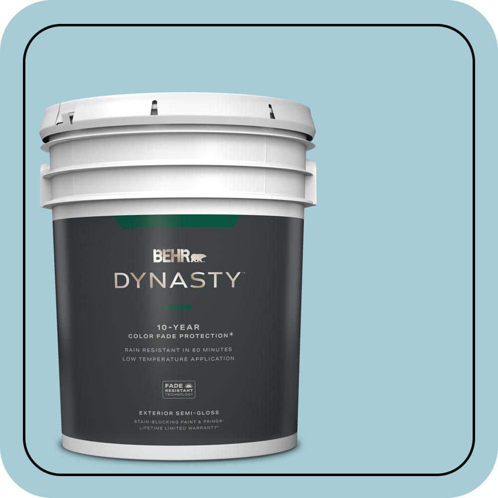 BEHR DYNASTY 5 gal. #S460-2 Drip Semi-Gloss Exterior Stain-Blocking Paint & Primer