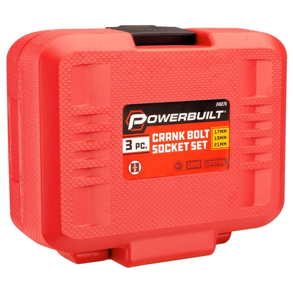 Powerbuilt Crank Bolt Socket Set (3-Piece) (2)