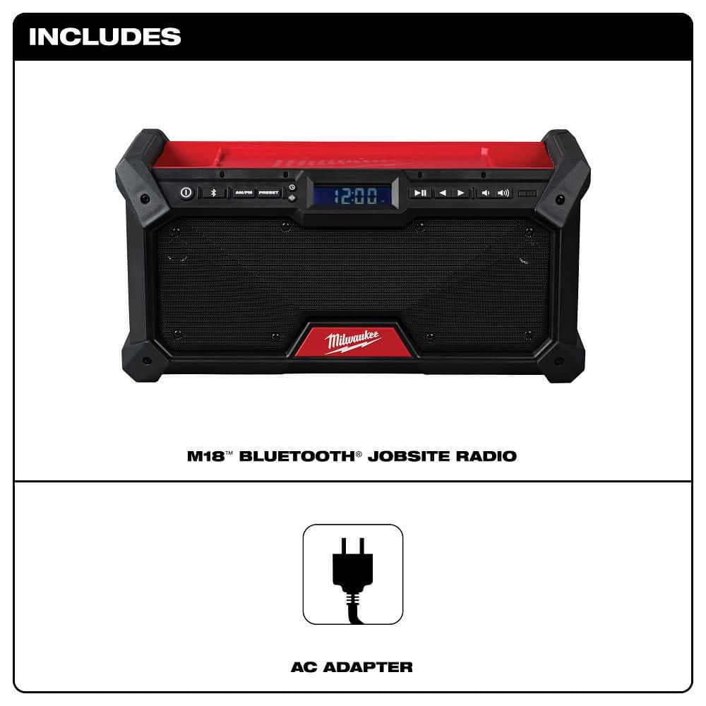 Milwaukee M18 18V Lithium-Ion Cordless Jobsite Radio (2)
