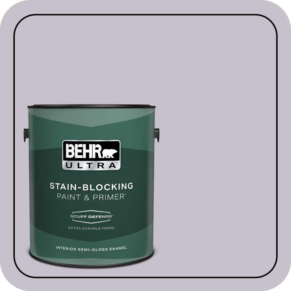 BEHR ULTRA 1 gal. #660E-3 Foxgloves Extra Durable Semi-Gloss Enamel Interior Paint & Primer