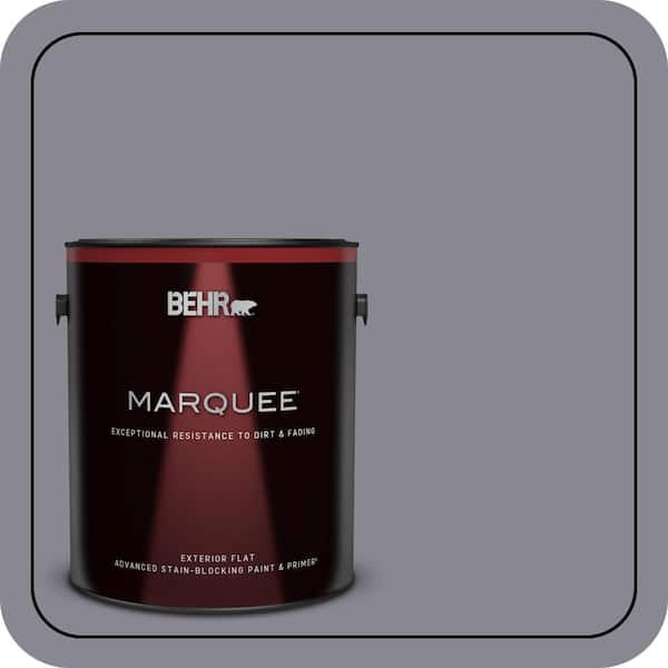 BEHR MARQUEE 1 gal. #N550-5 Box Office Flat Exterior Paint & Primer (2)