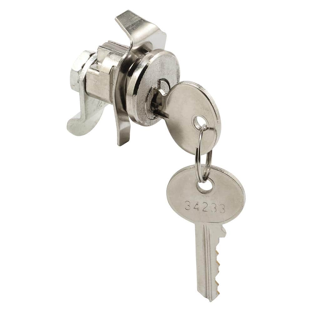 Prime-Line 5-Pin Tumbler Diecast Nickel-Plated Mailbox Lock, Bommer