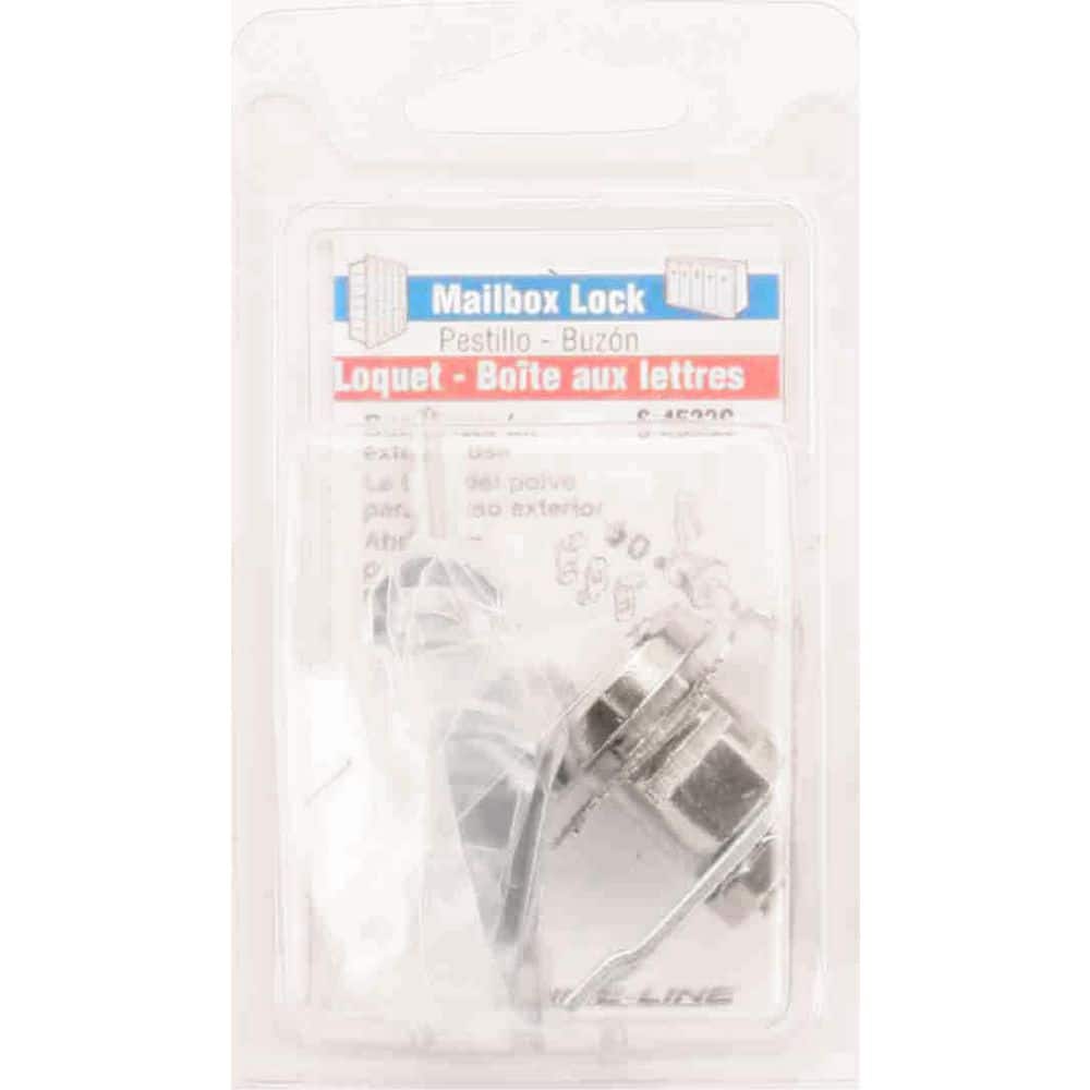 Prime-Line 3/4 in. Outside Diameter, Brushed Nickel, 5-Cam Counter Clockwise with Dust Cover Mailbox Lock (3)